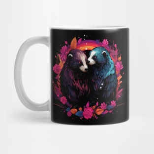 Honey Badger Couple Valentine Mug